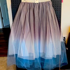 Ethereal Ashley Stewart multi-layered skirt